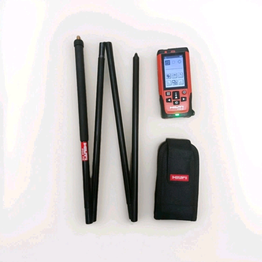 HILTI PD-E01 LASER RANGE FINDER W/ PDA 78 EXTENSION POLE